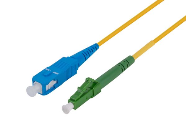 Picture of 10M 9u LC APC/SC Simplex SM G657A1 OS1/OS2 Compliant Bend Insensitive Fibre Ld Yell LSZH