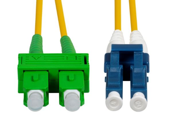 Picture of 5M SCAPC/LC SIngle mode G657A1 OS1/OS2 Compliant Duplex Fibre Lead LSZH Yellow