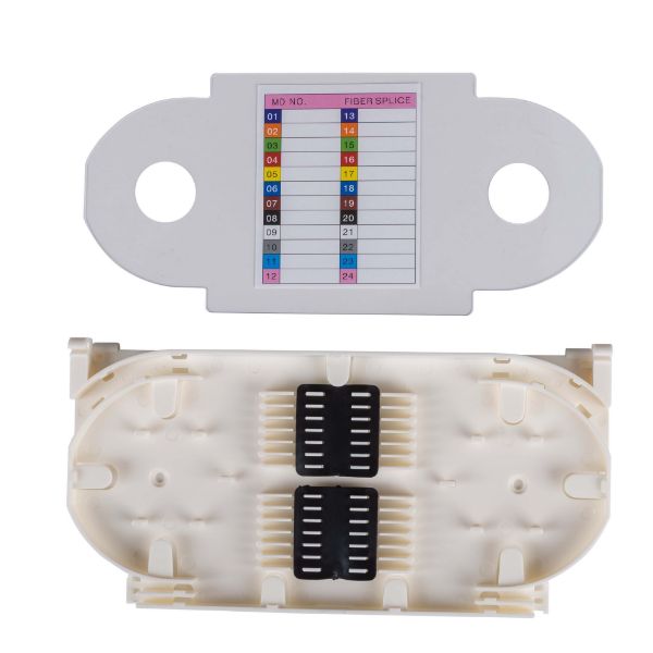 Picture of Splice Tray 24FO. Holds up to 12 or 24 Heat-shrink Splice ProtectorS