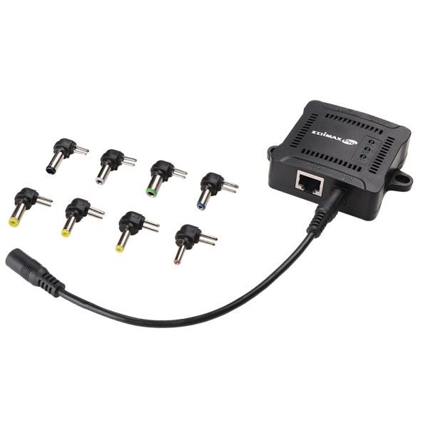 Picture of Gigabit PoE+ Splitter Adjustable Output Power 5/9/12VDC