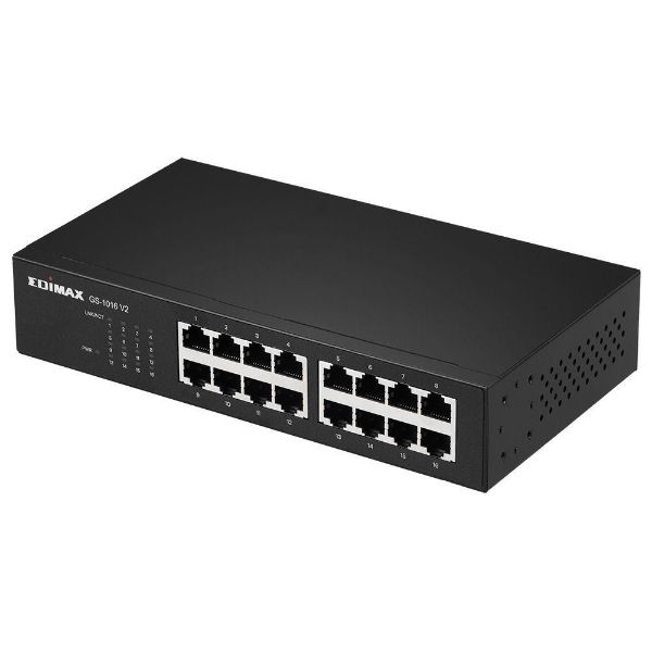 Picture of 16 Port 10/100/1000 Gigabit Rack-mount Unmanaged Switch