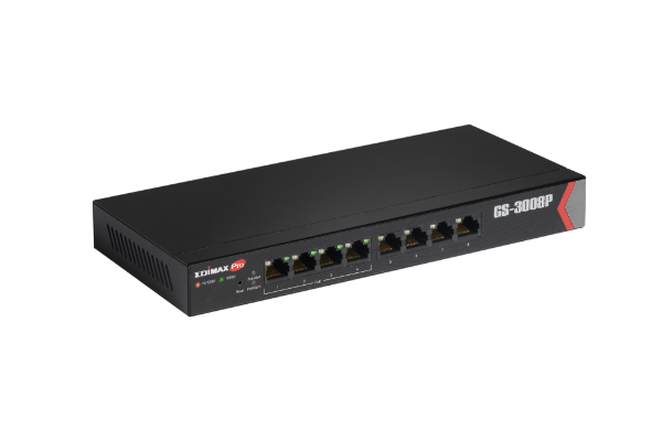 Picture of 8 Port Gigabit Web Managed Switch w/ 4 PoE+ Ports.