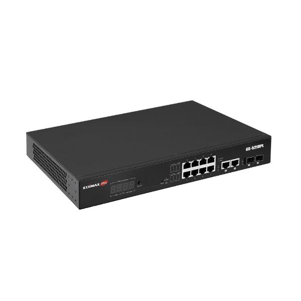Picture of 12 Port Surveillance Long Range Gigabit PoE+ Web Smart Switch