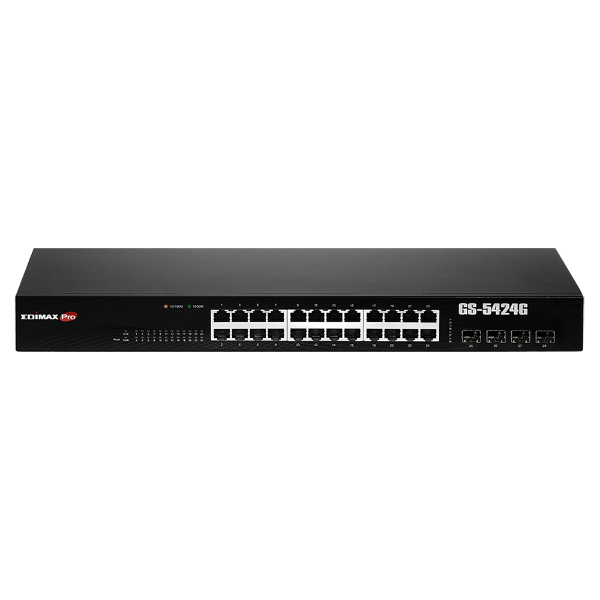 Picture of 24 Port Gigabit Long Range Web Smart Rack-mount Switch