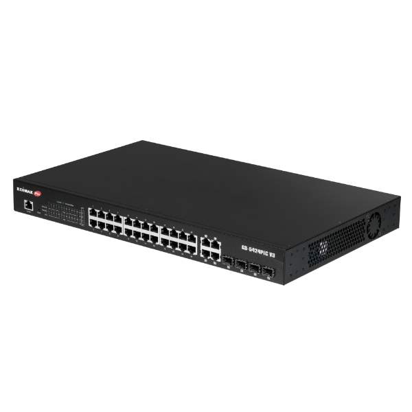 Picture of 28 Port Surveillance Long Range Gigabit PoE+ Web Smart Switch