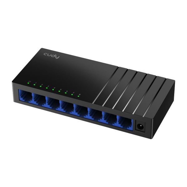 Picture of 8-Port Gigabit Unmanaged Desktop Switch in Plastic Case 8x 10/100/1000M RJ45 Ports