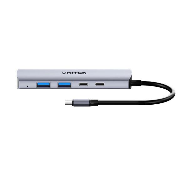 Picture of 4-in-1 10Gbps USB Multi-Port Hub w/ USB-C Connector. 2x USB-A & 2x USB-C Ports.