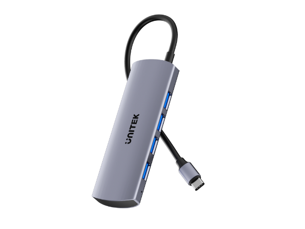 Picture of 4-in-1 10Gbps USB Multi-Port Hub w/ USB-C Connector. Includes 4x USB-A Ports.