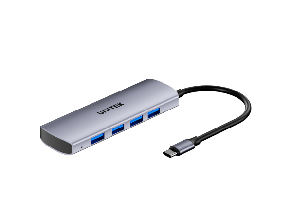 Picture of 4-in-1 10Gbps USB Multi-Port Hub w/ USB-C Connector. Includes 4x USB-A Ports.
