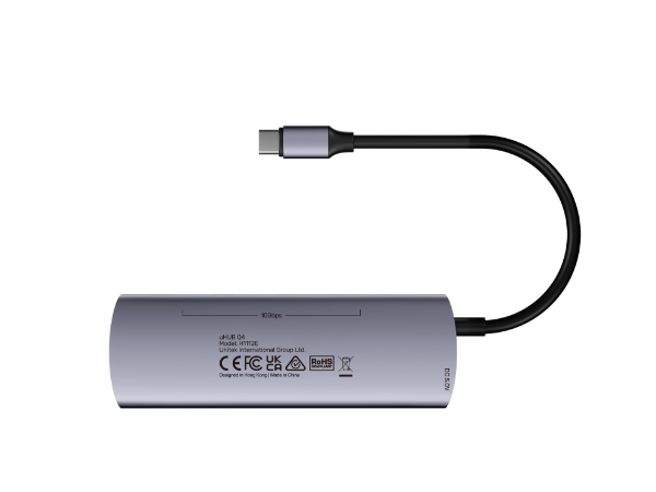 Picture of 4-in-1 10Gbps USB Multi-Port Hub w/ USB-C Connector. Includes 4x USB-A Ports.