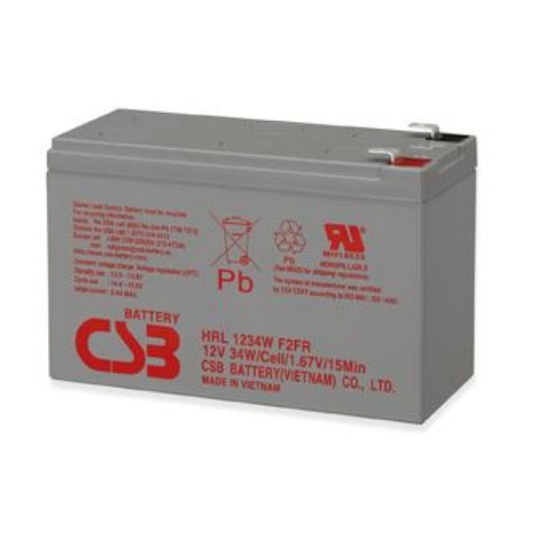 Picture of 12V 34W 9.0 AH Long Life Replacement UPS Battery. Up to 8 years in Standby