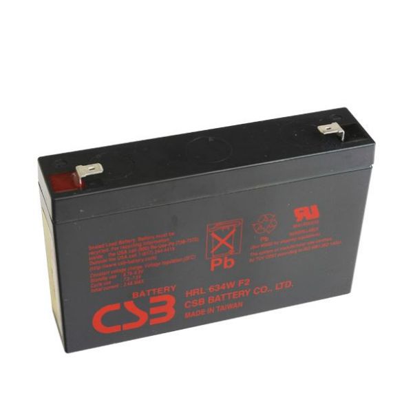Picture of 6V 34W 9Ah Replacement Battery for 5P Rack Mount Models: 5P650iR (2) 5P850iR (4)