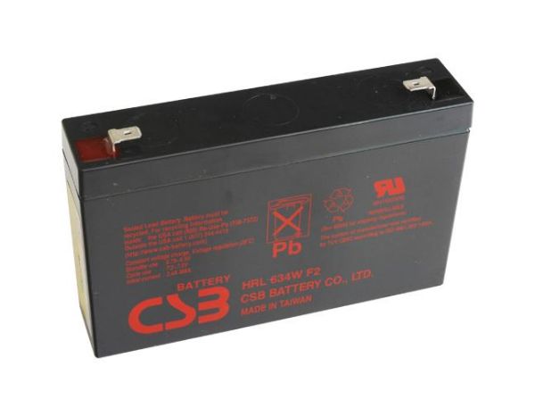 Picture of 6V 34W 9Ah Replacement Battery for 5P Rack Mount Models: 5P650iR (2) 5P850iR (4)