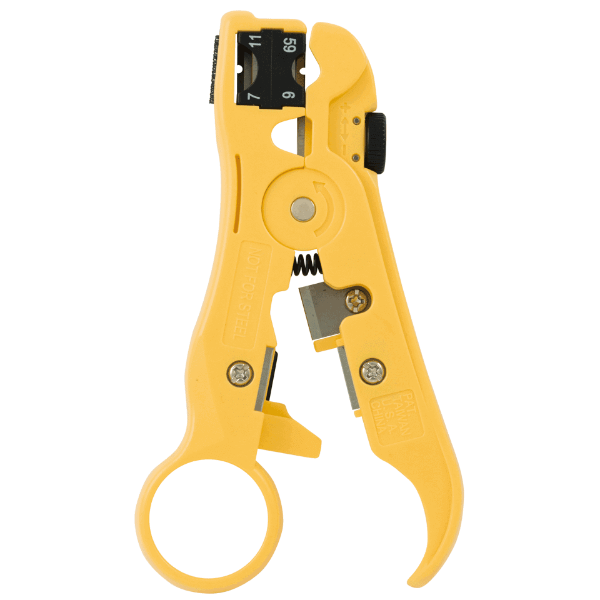 Picture of All-In-One Stripping Tool w/ Cable Cutter for Cat5e/6 Coax Voice & Audio Cables
