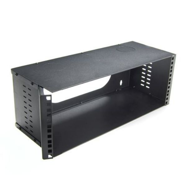 Picture of 4U 200mm Deep 19'' Fully Enclosed Hinged Wall Bracket. Includes Lid & Base Panels.