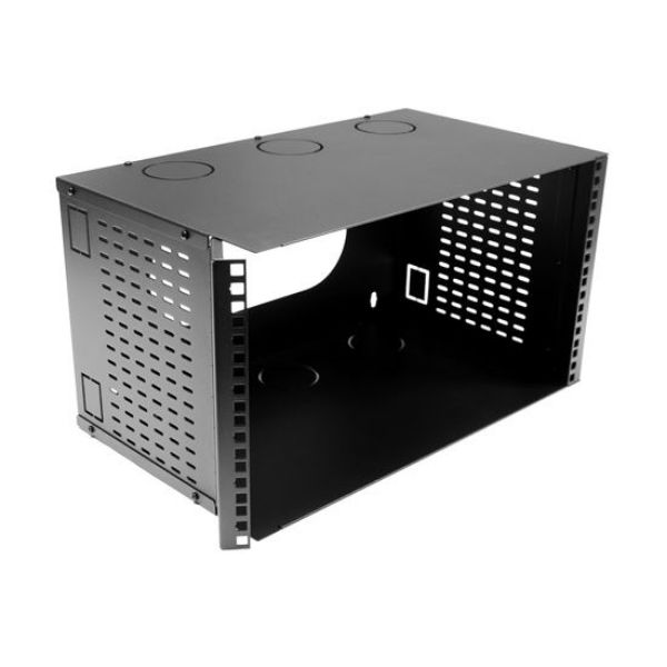 Picture of 6U 300mm Deep 19'' Fully Enclosed Hinged Wall Bracket. Includes Lid & Base Panels.