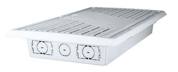 Picture of 28'' Recessed Plastic Network Enclosure WiFi Ready Slim Vented Lid Dual GPO