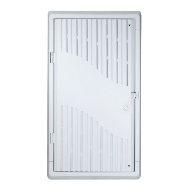 Picture of 28'' Recessed Plastic Network Enclosure WiFi Ready Slim Vented Lid Dual GPO