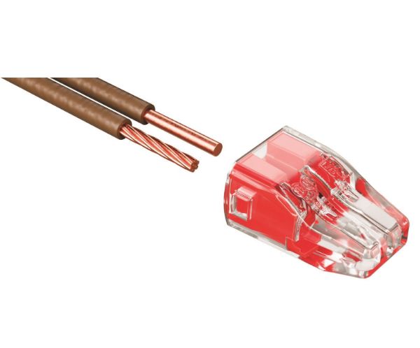 Picture of 32A 2 Port Push-in Wire Connector 100pc Jar. 0.75mm2 - 4.0mm2 Solid 1.5mm2