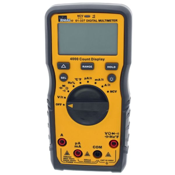 Picture of 600V Auto Range Multimeter 600V AC/DC CAT III Rating