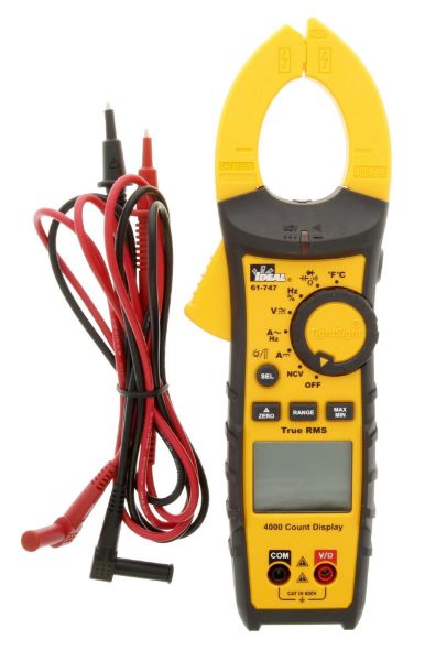 Picture of 400A AC/DC TRMS TightSight Clamp Meter CAT III 600V Rating.
