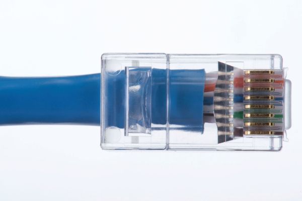 Picture of CAT6 UTP RJ45 Push Through Plug Pack of 50 Compatible w/ 30-495