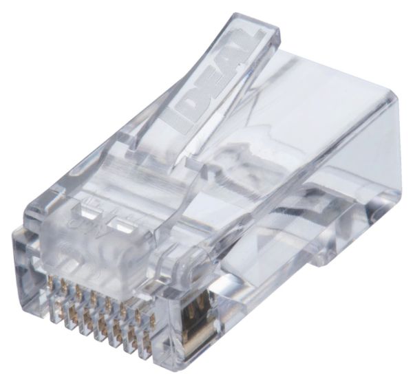 Picture of CAT6 UTP RJ45 Push Through Plug Pack of 50 Compatible w/ 30-495