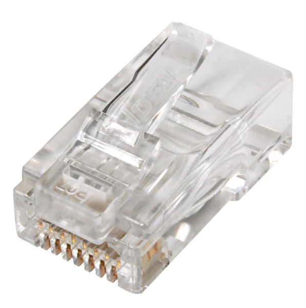 Picture of CAT6A/6 UTP RJ45 Push Through Plug (Staggered) Pack of 50 Compatible w/ 30-495
