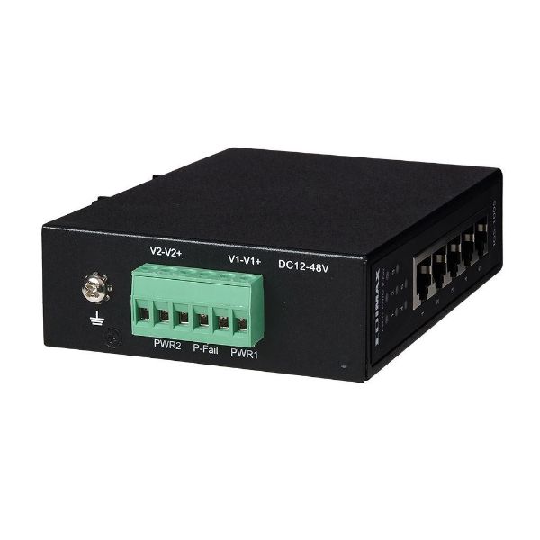 Picture of Industrial 5-Port Gigabit DIN Rail Switch