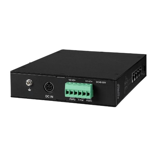 Picture of Industrial 5-Port Gigabit PoE+ DIN Rail Switch