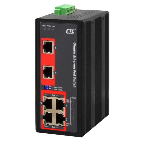 Picture of 6 Port Gigabit Unmanaged PoE Switch -10C 60C
