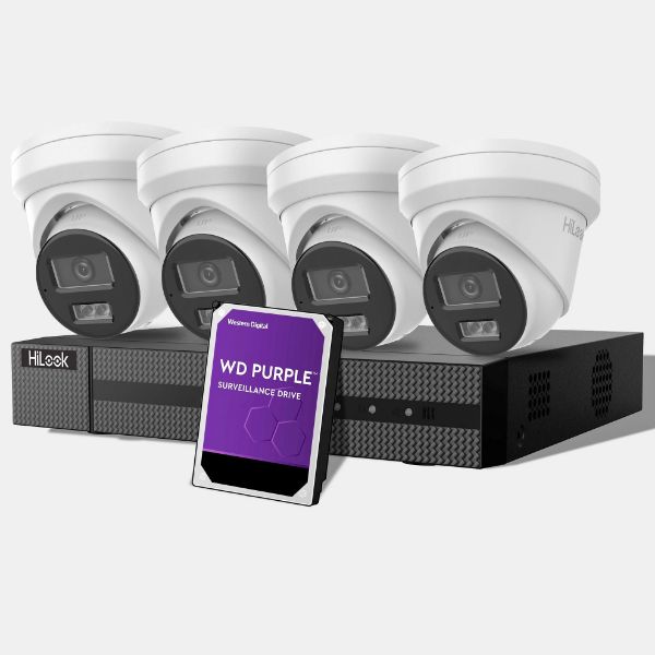 Picture of KIT 4x 6MP Cameras 4-Ch NVR Security Surveillance Kit. 4x IPC-T262H-MU 6MP Turret