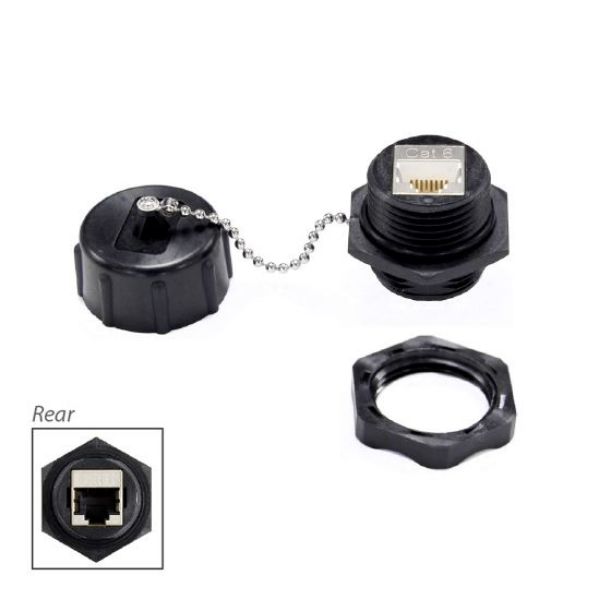 Picture of IP67 Rated Cat6 Shielded Joiner w/ Dust Cap