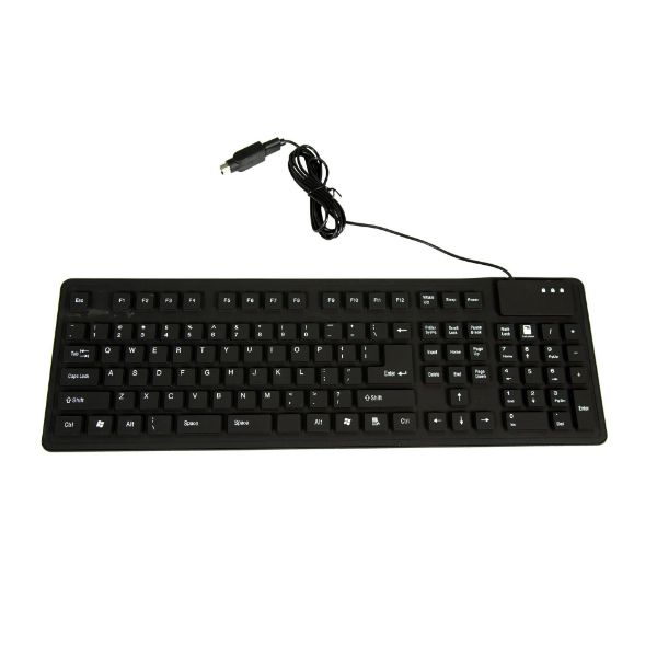 Picture of Flexible USB Keyboard 109 keys Black Colour