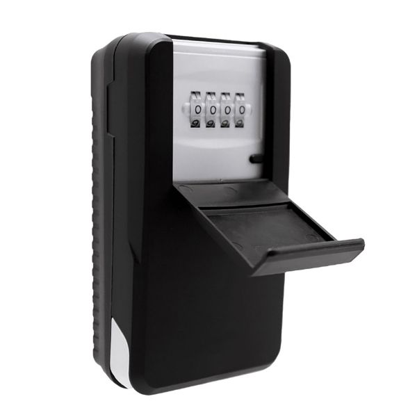 Picture of XL LED Portable Key Storage Wall Mount Security Safe 4-Digit Resettable LED Dials