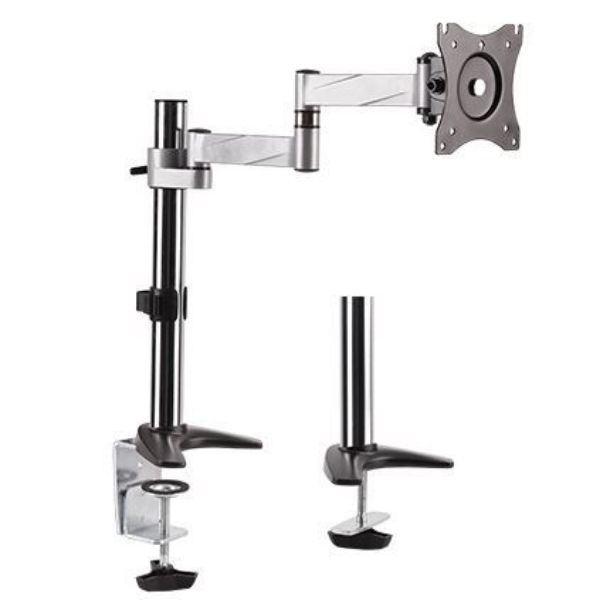 Picture of 13-27'' Single Monitor Desk Mount Max Load 8kgs Rotate Extend Tilt Swivel. Max Arm