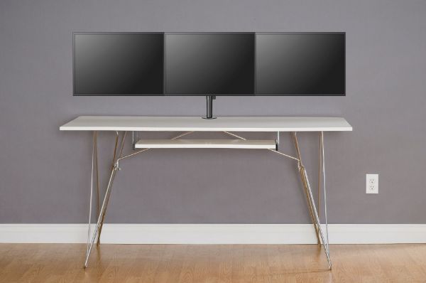 Picture of 13''-27'' Triple Monitor Economy Desk Mount Bracket Detachable VESA Max 7kgs Per