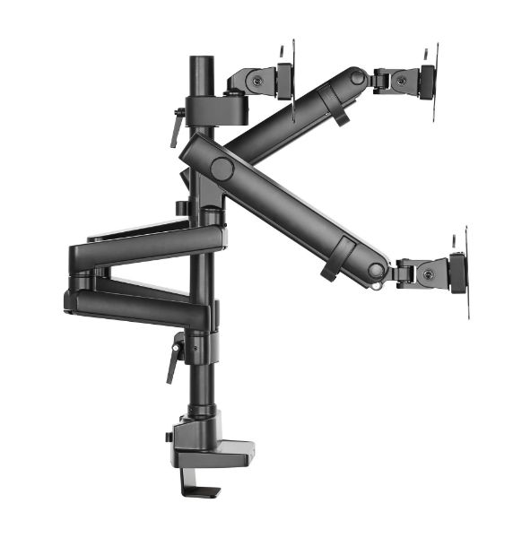Picture of 17''-27'' Triple Monitor Spring-Assisted Mount Bracket Max load 7kg per Arm. Max Arm