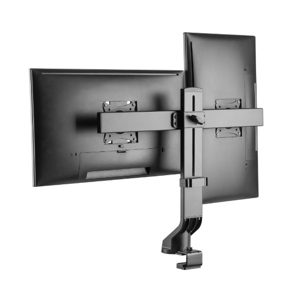 Picture of 17-27'' Dual monitor desk mount Sit/Stand workstation Compatible. Max load 7Kgs.