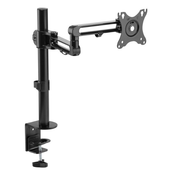 Picture of 17-32'' Single Monitor Desk Articulating Mount Arm Bracket Free-Tilting Design Clamp