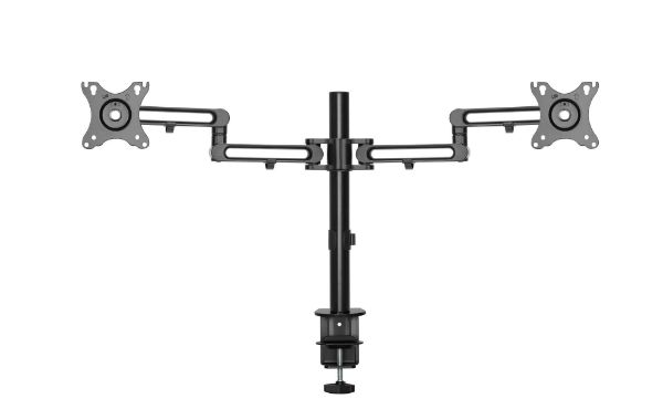 Picture of 17-32'' Dual Monitor Desk Articulating Mount Arm Bracket Free-Tilting Design