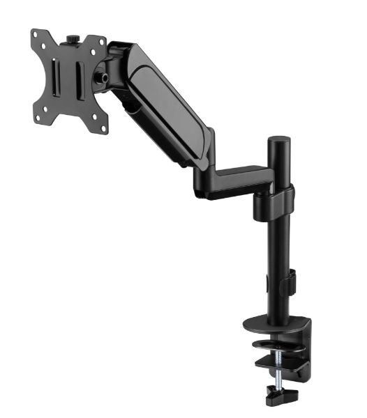 Picture of 17''-32'' Pole-Mounted Gas Spring Single Monitor Desk Bracket w/ Detachable Plate