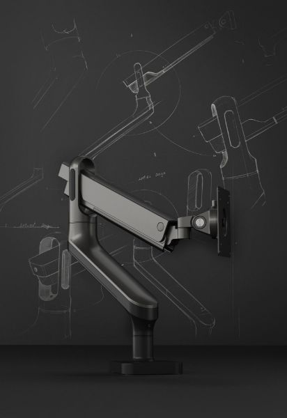 Picture of 17''-32'' Premium Aluminium Spring-Assisted Desk Mount Monitor Arm. Supports VESA