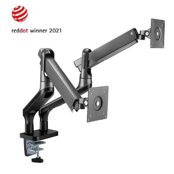 Picture of 17''-32'' Premium Aluminium Dual Spring-Assist Desk Mount Monitor Arm. Supports VESA