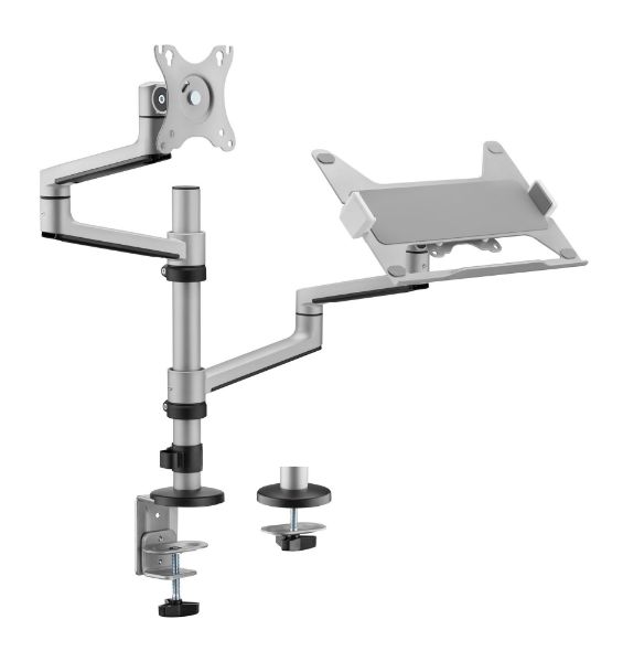 Picture of 17''-32'' Dual Arm Premium Articulating Monitor Arm Tray Arm Extension 466mm