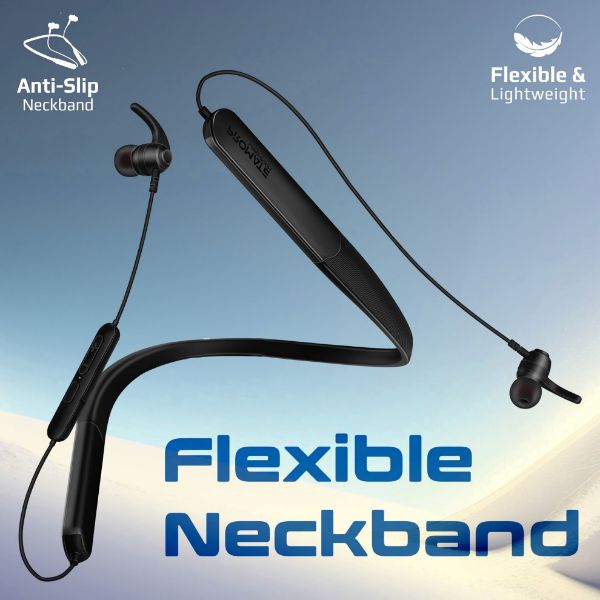 Picture of SportFit HiFi Wireless NeckBand Earphones 200 Hours Playtime. ENC Noise Reduction