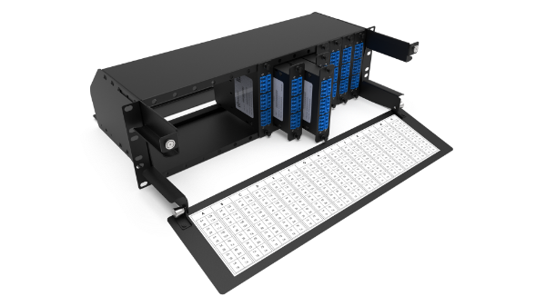 Picture of 3U 19'' 14 Slots LGX Modular Frame Up to 336 Fibre Optic in LC