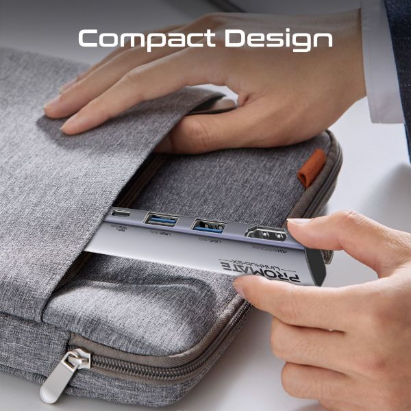 Picture of 5-in-1 Multi-Port 100W PD Compact Hub w/ USB-C Connector 2x USB-A 10Gbps Ports & 2x