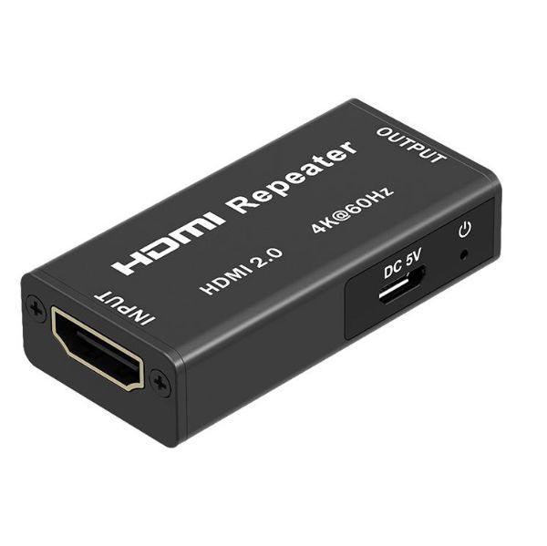 Picture of HDMI2.0 Repeater Extender. Supports res up to ultra HD 4Kx2K@60Hz. Extend HDMI