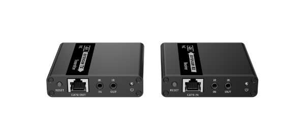 Picture of HDMI & IR Extender Kit over Cat6/6a/7 up to 4K@30Hz. Zero Latency Send Signal up to 70m